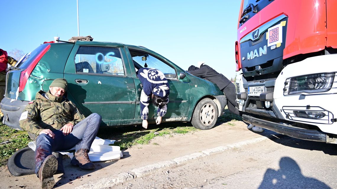 Strażacy i terytorialsi ćwiczyli w Kraśniku