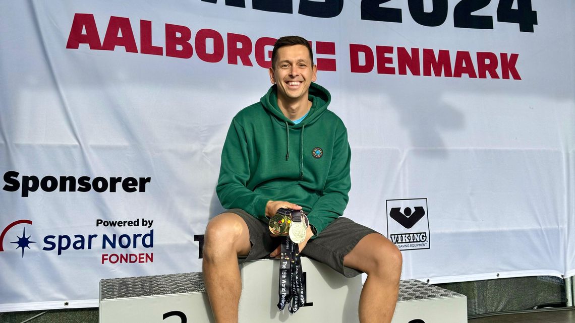 Strażak z Lublina pływa na medal w pracy i na igrzyskach