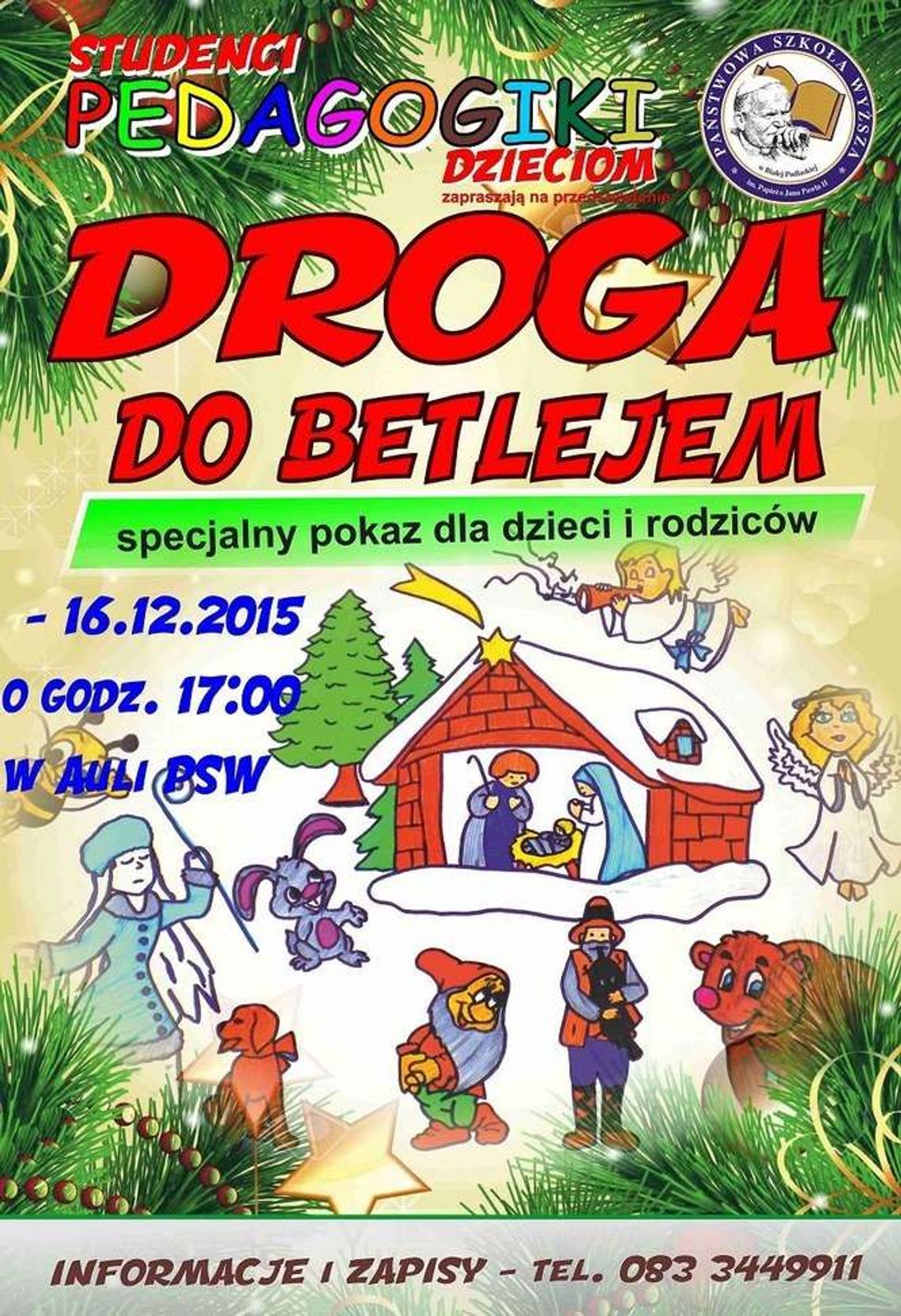 Studenci dzieciom. Przedstawienie "Droga do Betlejem"