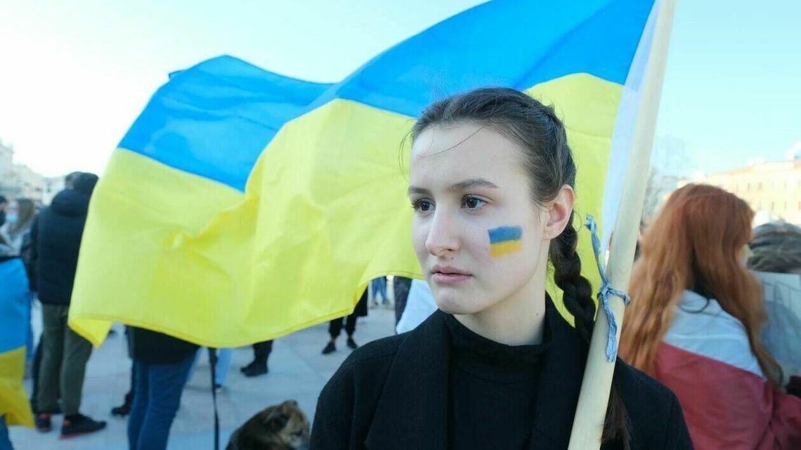 Studenci z Ukrainy, Białorusi i Polski protestowali w Lublinie. "Wojna jest przerażająca" [zdjęcia, wideo]