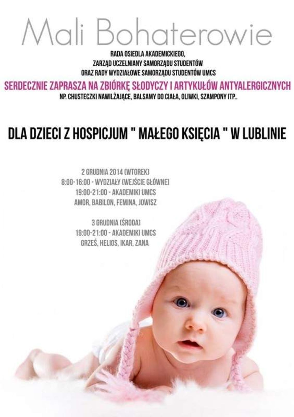 Studenci zbierają dary. Na mikołajki Studenci zbierają dary. Na mikołajki