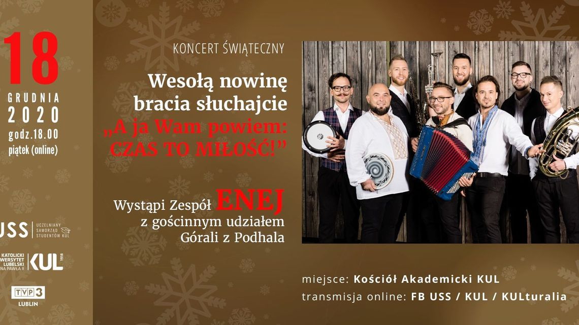 Świąteczny koncert Enej w Lublinie