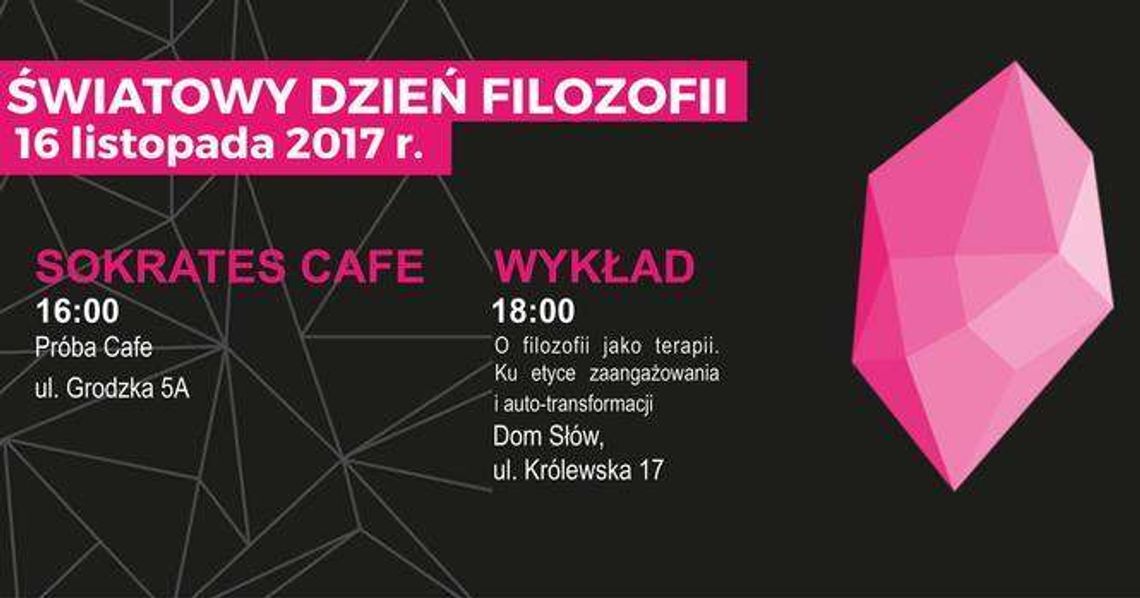 Światowy Dzień Filozofii w Domu Słów
