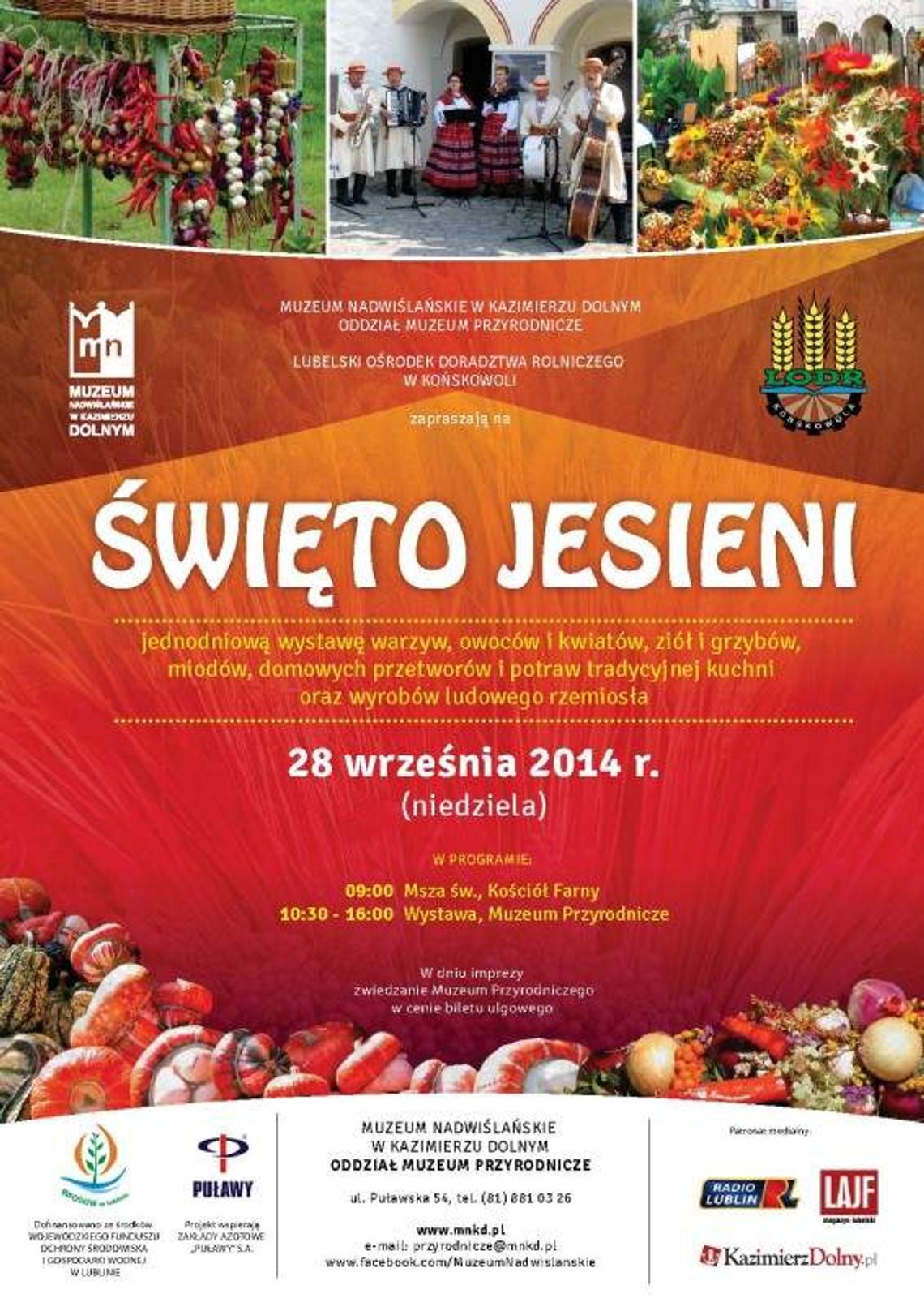 Święto Jesieni w Kazimierzu. Przysmaki z ogrodu i spiżarni