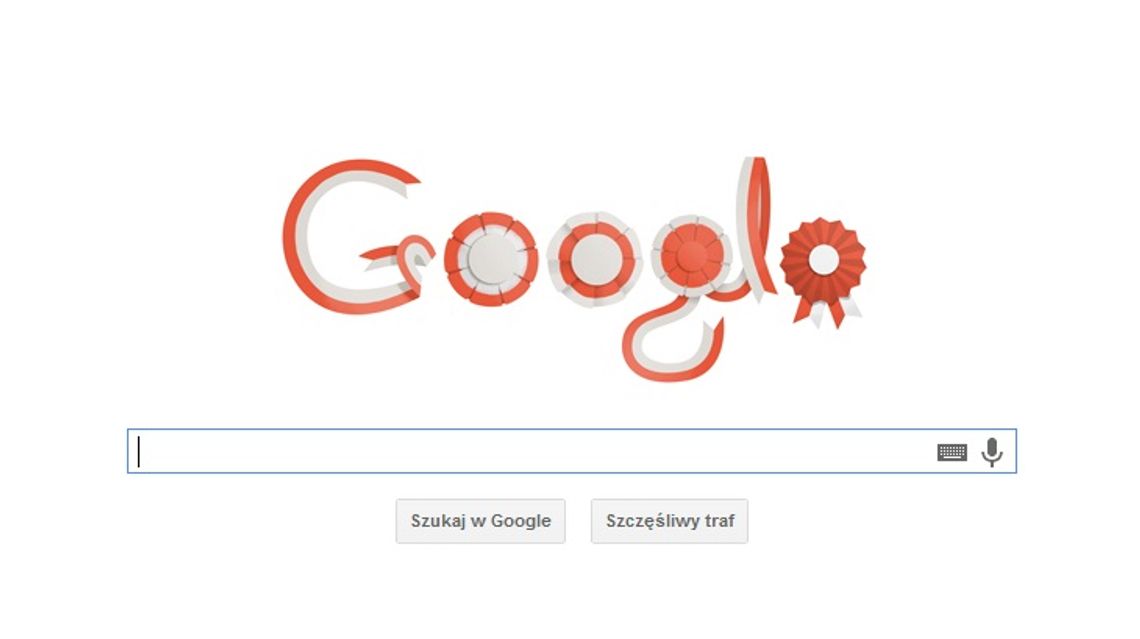 Święto Niepodległości w Polsce. Google na biało-czerwono. 