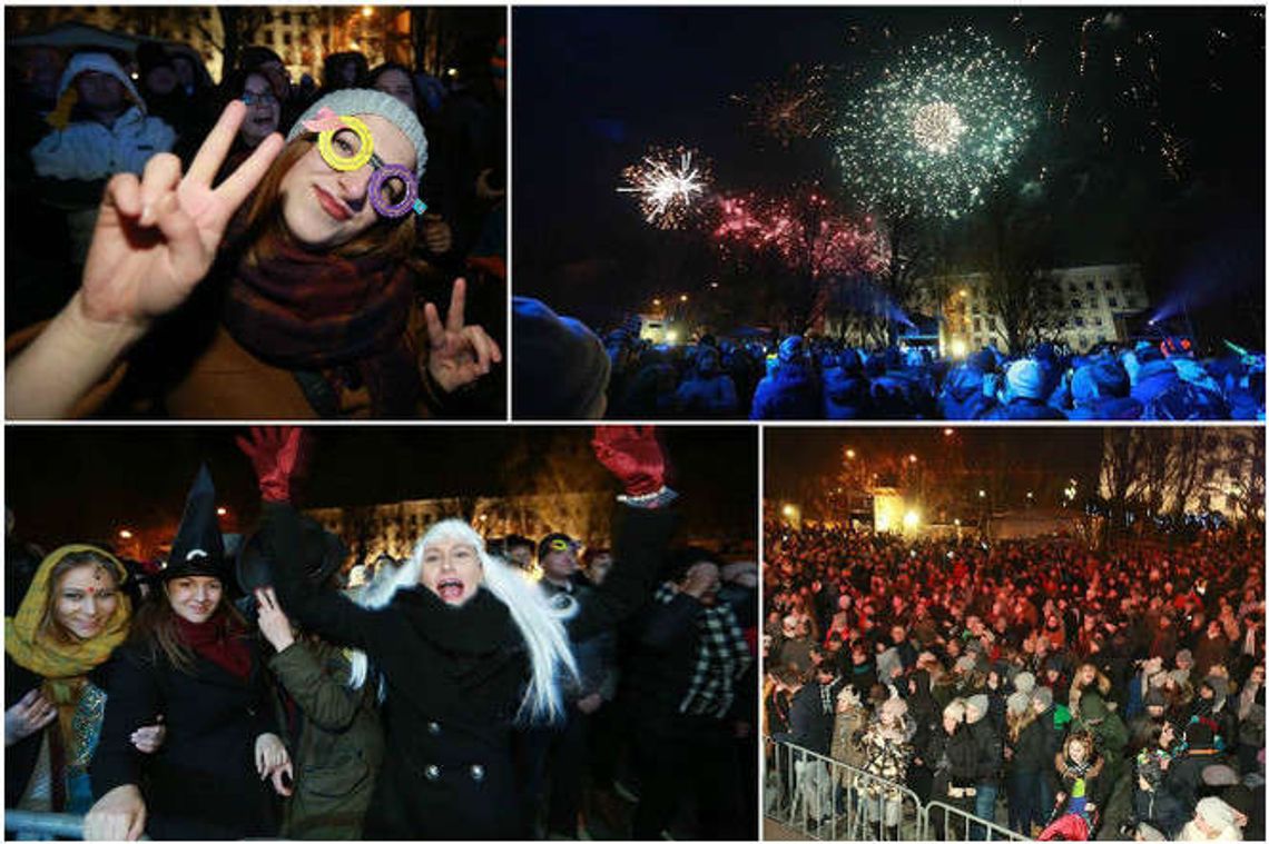 Sylwester 2016/17: Lublin powitał nowy rok na pl. Teatralnym (zdjęcia, wideo)