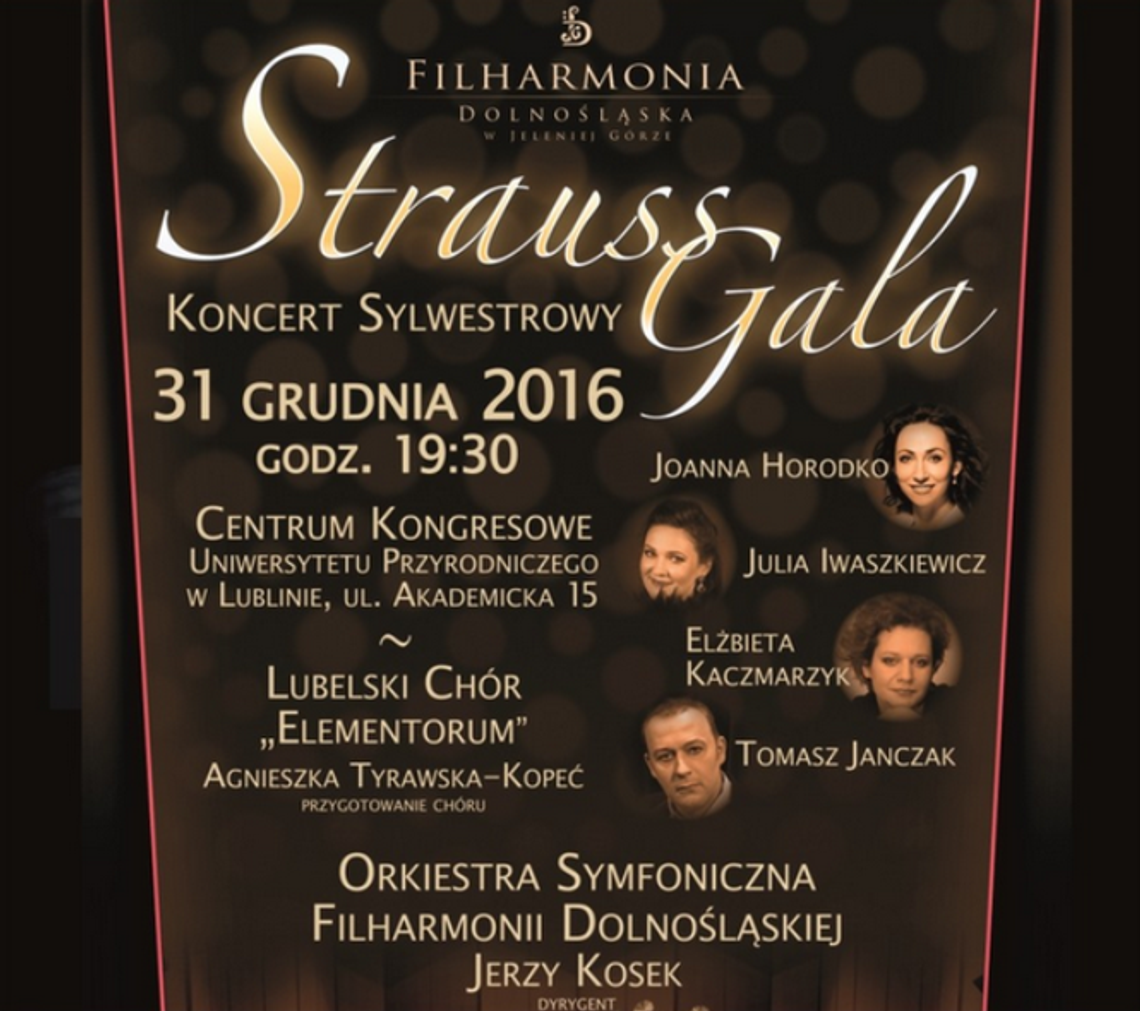 Sylwestrowa Strauss Gala w Centrum Kongresowym UP 