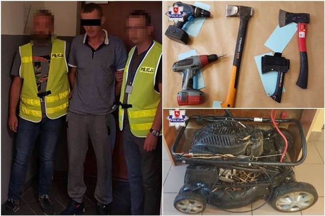 Szajka kuzynów z gminy Niemce obrabiała garaże i inne budynki