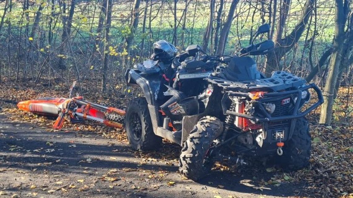 Szaleli po lesie, jeden wylądował w szpitalu Szaleli po lesie, jeden wylądował w szpitalu