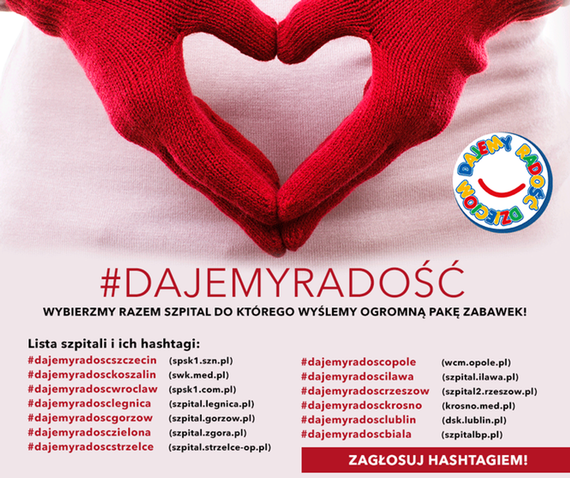 Szpital dziecięcy w Lublinie może wygrać ogromną paczkę zabawek