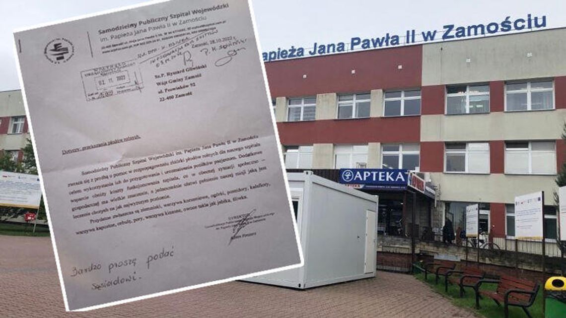 Szpital marszałkowski prosi rolników o wsparcie dostawami żywności