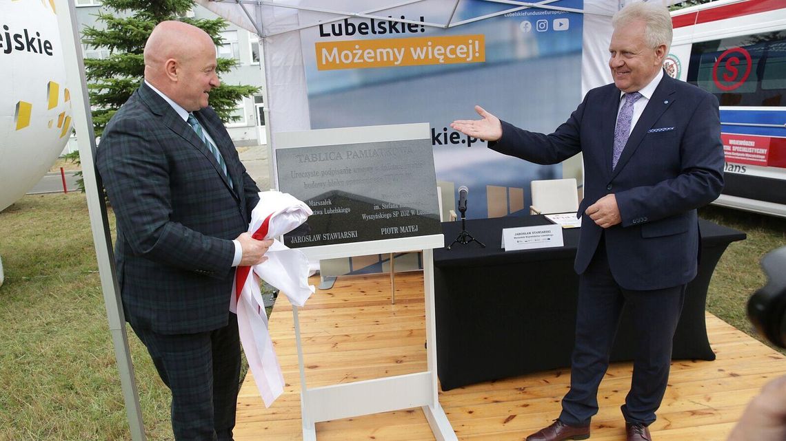 Szpital przy Kraśnickiej rusza z budową. Była też kamienna tablica z dwoma nazwiskami