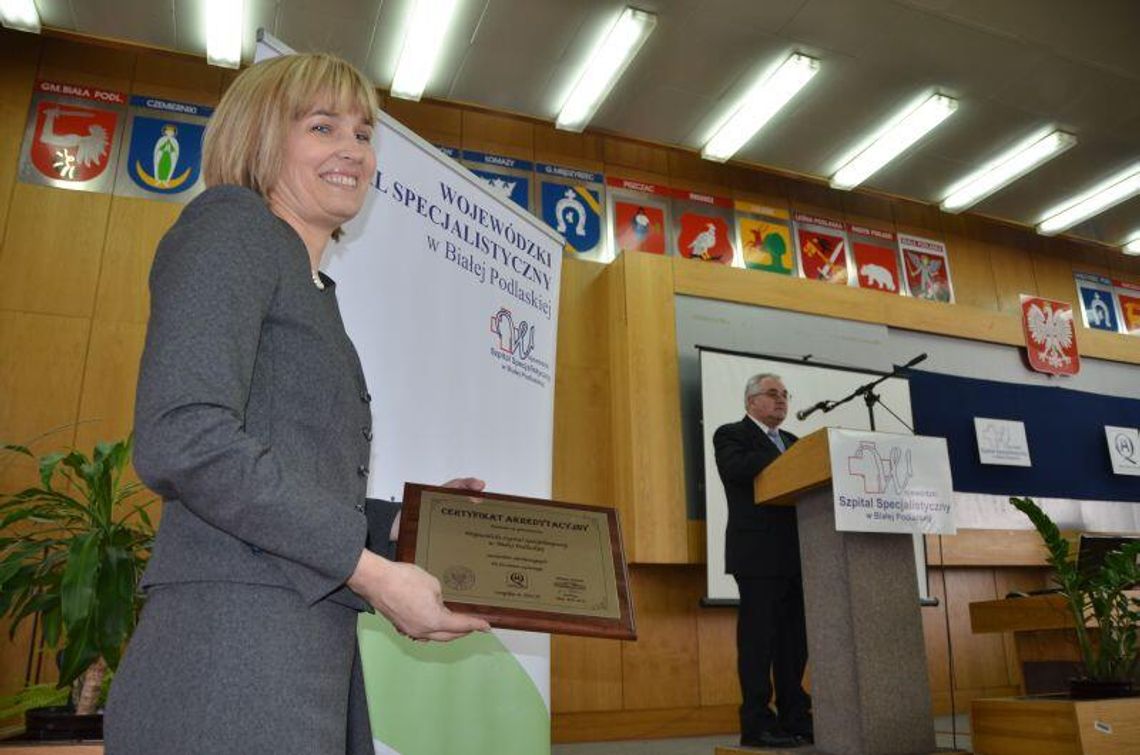 Szpital w Białej Podlaskiej z certyfikatem