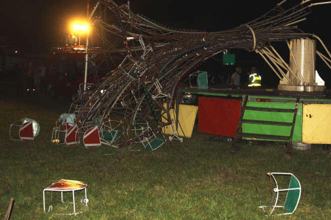 Szreńsk: Wypadek w wesołym miasteczku. Złamała się karuzela