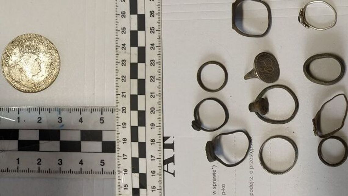 Szukali skarbów w polu, namierzyła ich policja. W mieszkaniu mieli m.in. denar Marka Aureliusza