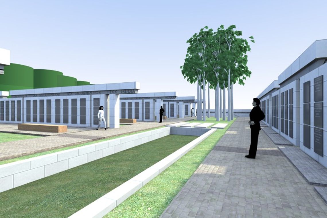 Tak będzie wyglądać kolumbarium w Puławach (wizualizacje)