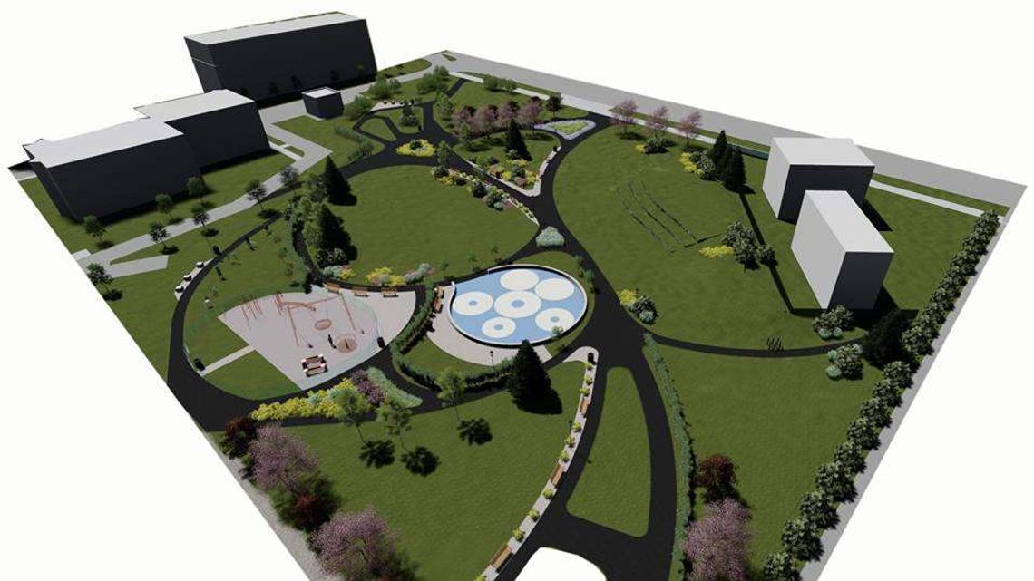 Tak będzie wyglądał nowy park w Białej Podlaskiej Tak będzie wyglądał nowy park w Białej Podlaskiej