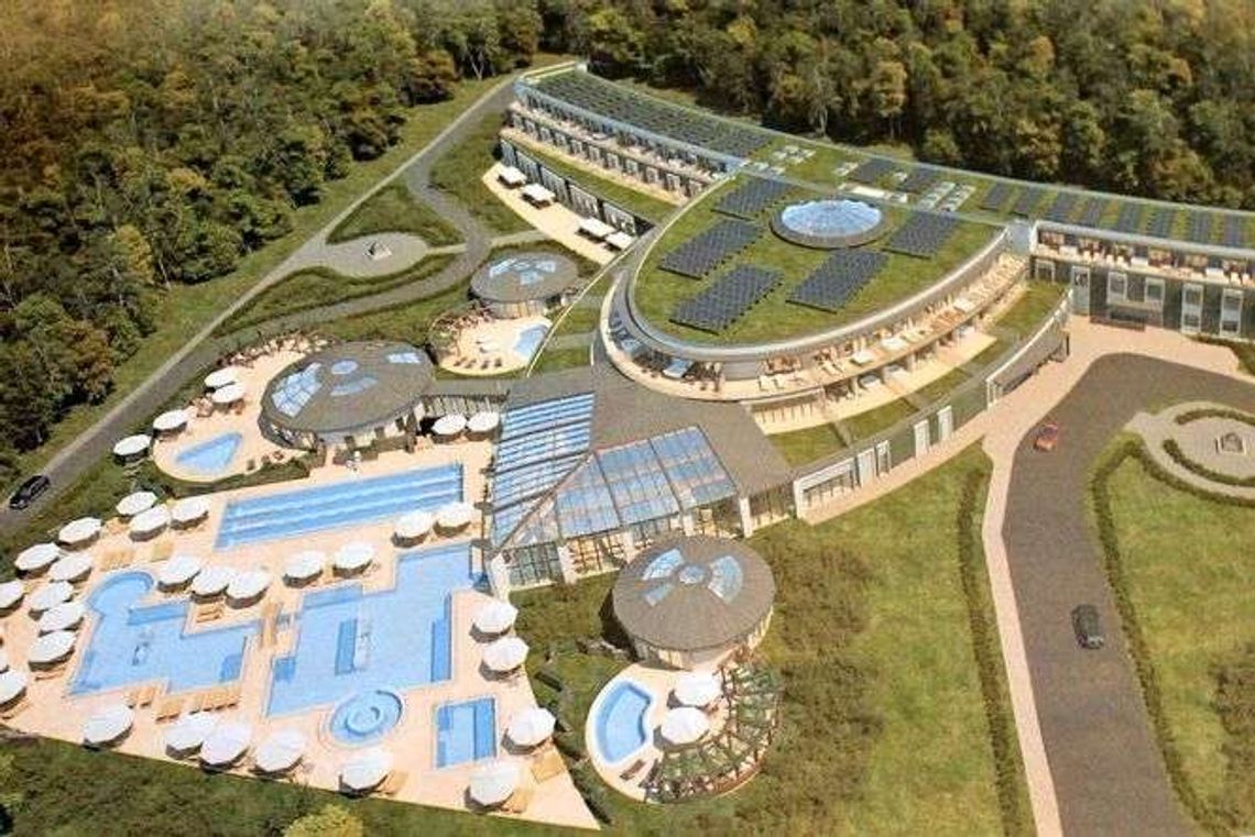 Tak mają wyglądać Termy Celejów. Są wizualizacje basenów, hotelu i SPA