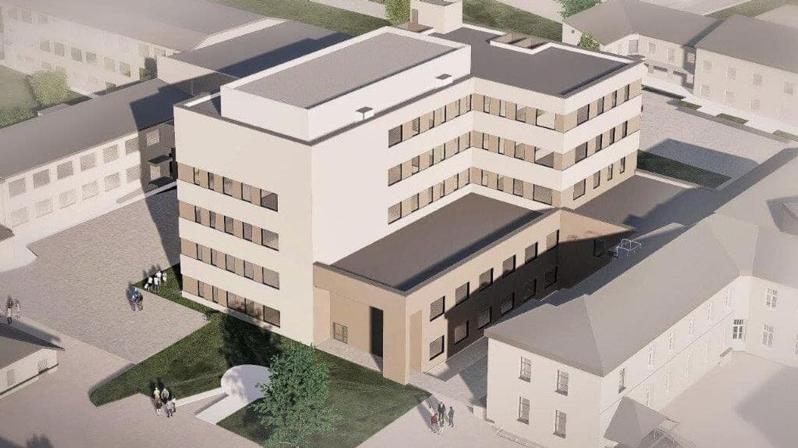 Taki będzie szpital po rozbudowie. Jutro wmurowanie kamienia węgielnego