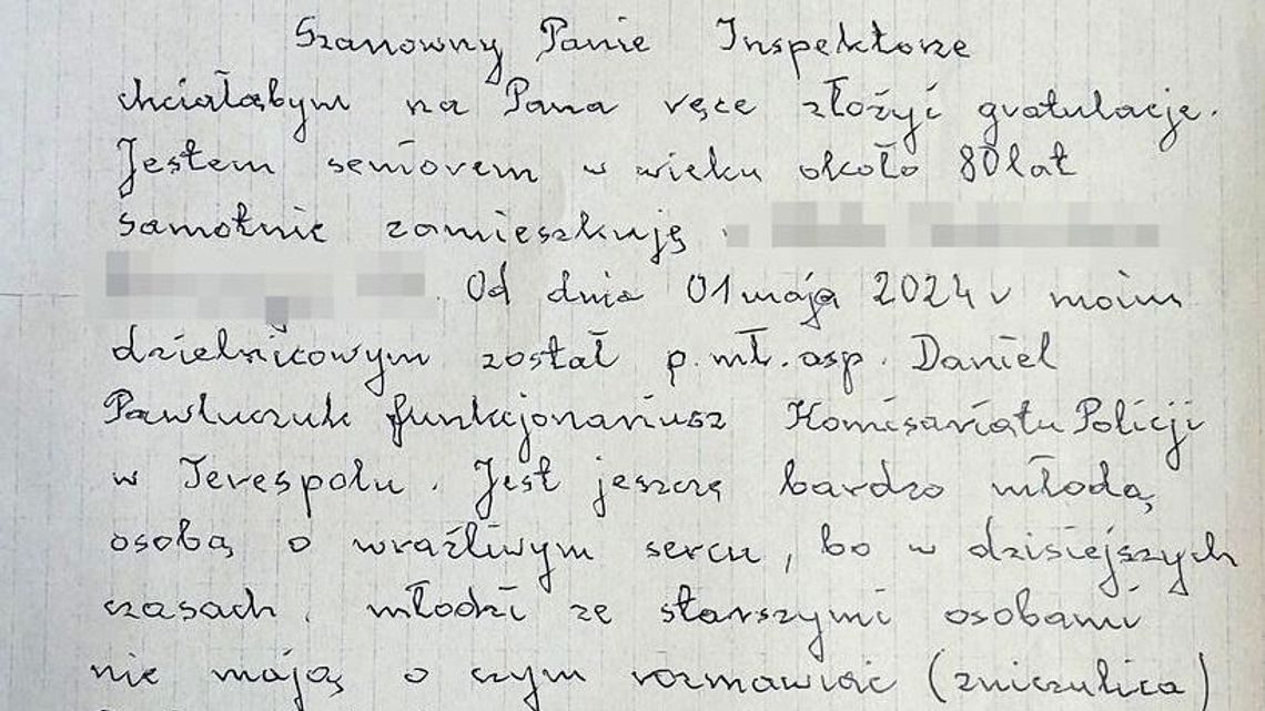 Taki dzielnicowy to skarb