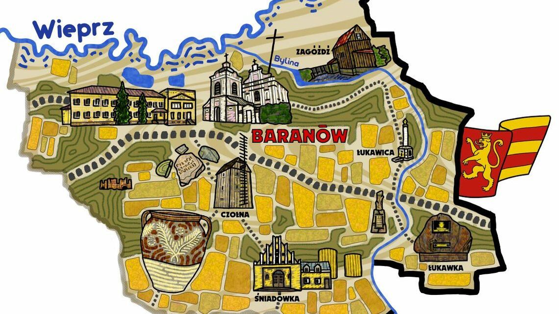 Takie mapy widzieliście w historycznych atlasach. Teraz podobna powstaje dla powiatu puławskiego