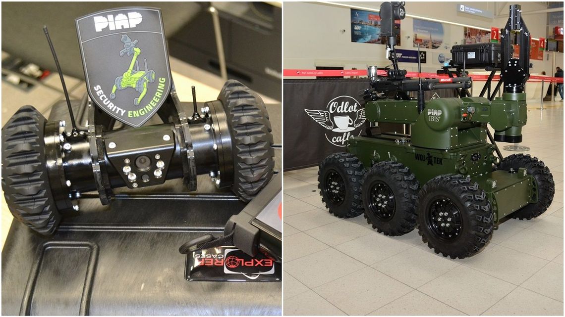 Taktyczny robot miotany pracuje na lotnisku Lublin. Zobacz jego możliwości [wideo]