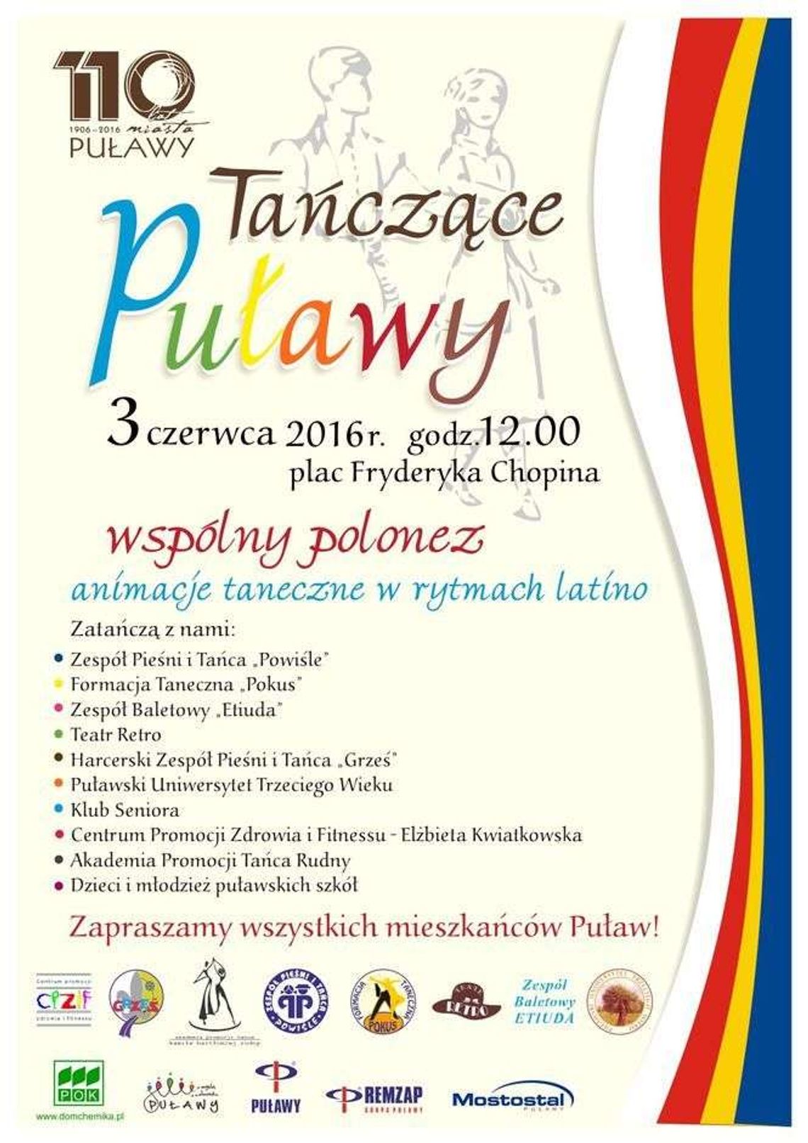 Tańczące Puławy. Zapraszają mieszkańców na pl. Chopina