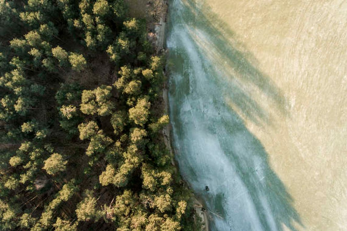 Te fotografie robią wrażenie. Zalew Zemborzycki z góry