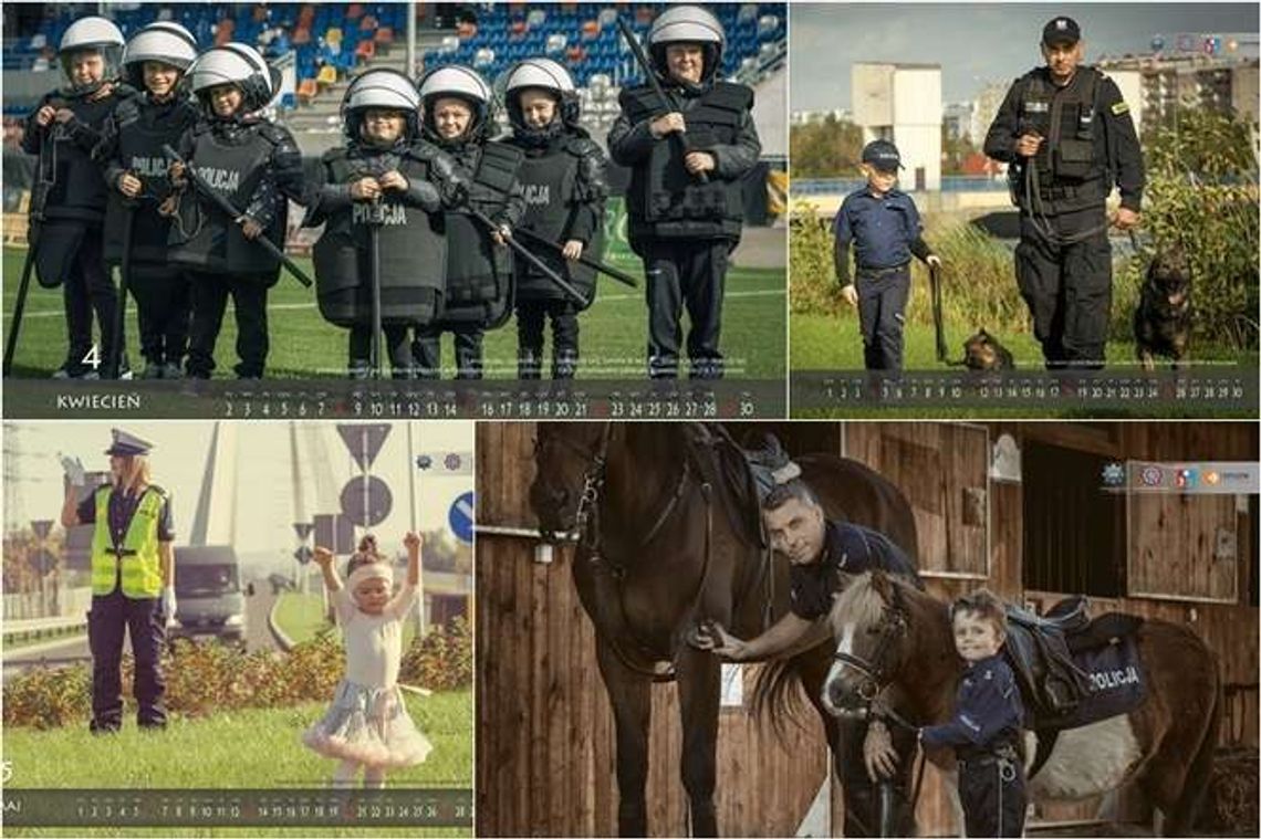 Te zdjęcia są rozbrajające. Dzieci policjantów w kalendarzu charytatywnym Te zdjęcia są rozbrajające. Dzieci policjantów w kalendarzu charytatywnym