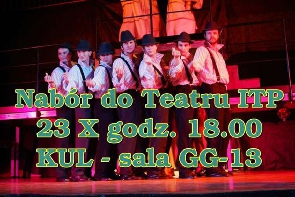 Teatr ITP ogłasza nabór do zespołu