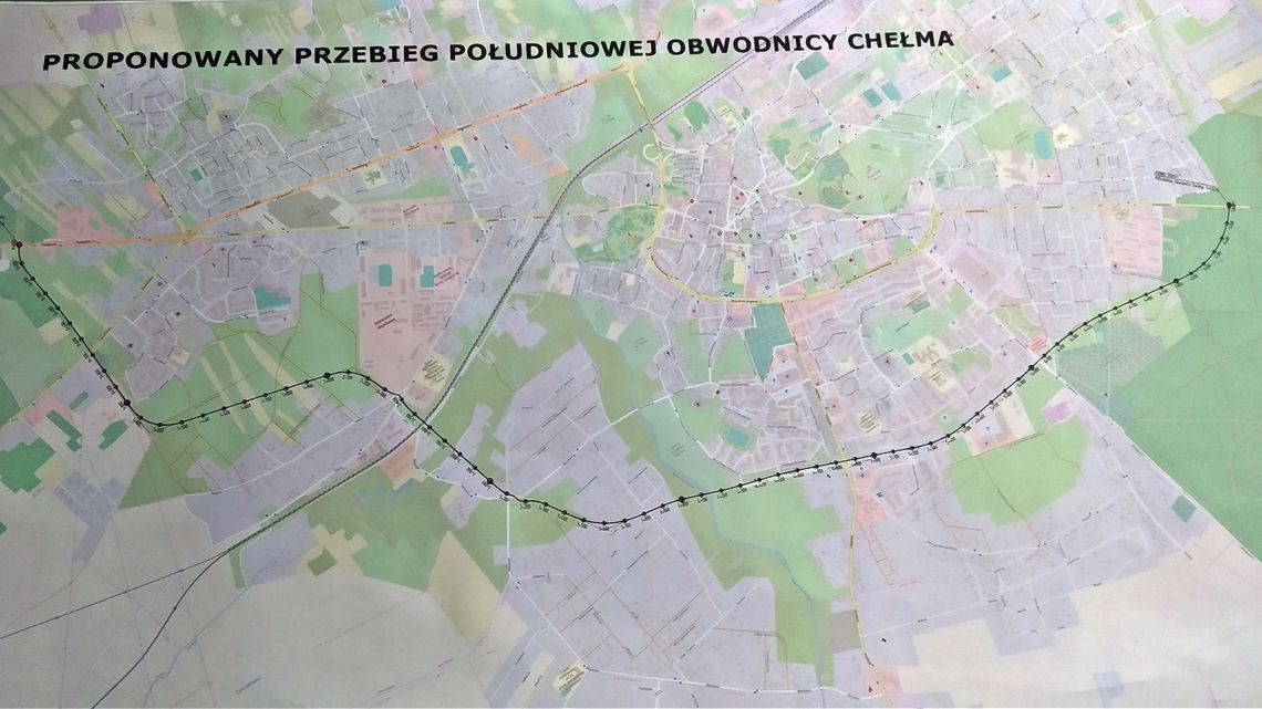 Tędy będzie przebiegać południowa obwodnica Chełma. Pokazali przebieg nowej trasy Tędy będzie przebiegać południowa obwodnica Chełma. Pokazali przebieg nowej trasy