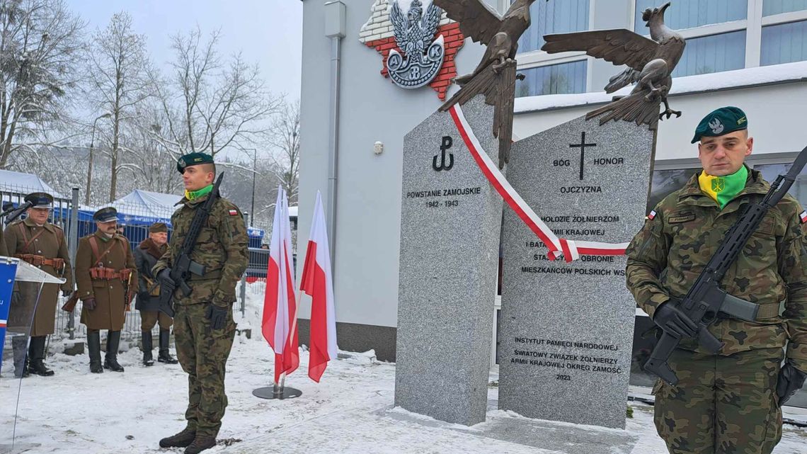 Ten zryw należy pamiętać. Jest pomnik Powstania Zamojskiego