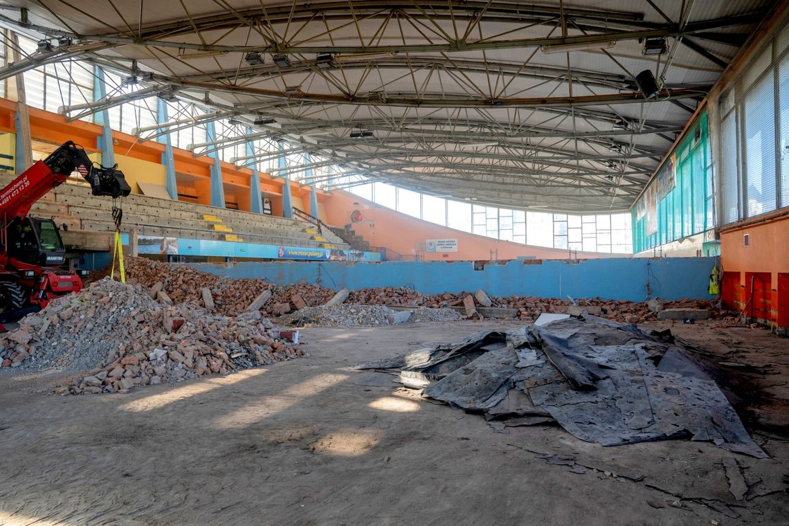 hala MOSiR w Puławach, remont