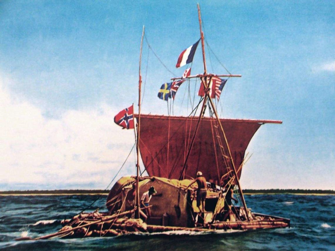 Thor Heyerdahl - na tratwie przepłynął tysiące mil