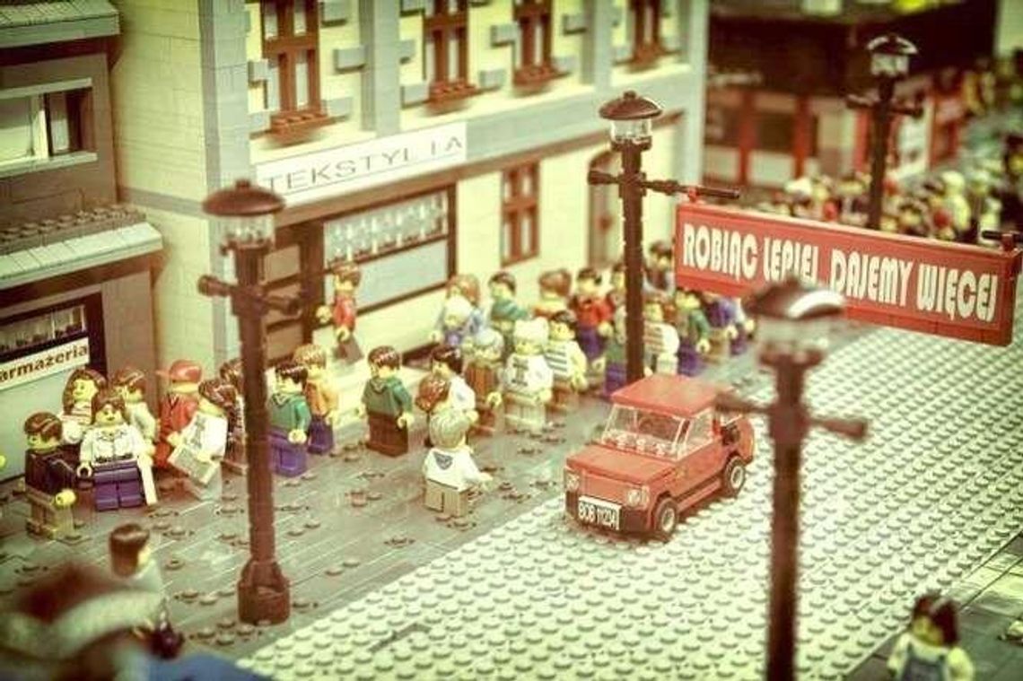 Titanic i Pałac Kultury z klocków Lego w Lublinie