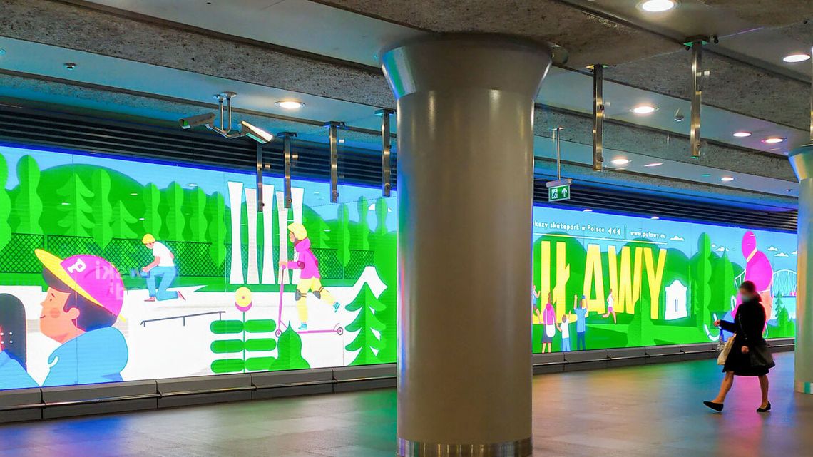 "To już Świętokrzyska". Rysunkowe Puławy znów w metrze