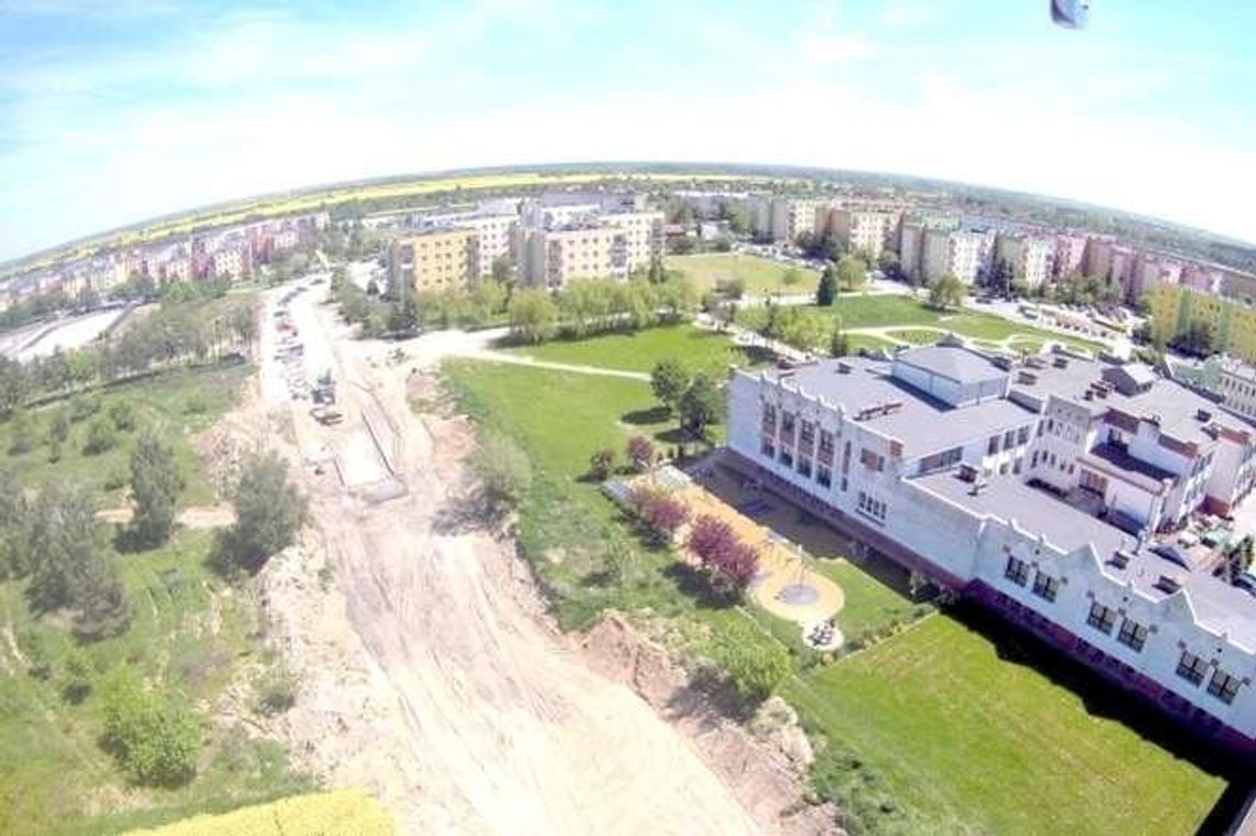 To największa drogowa inwestycja w mieście. Zdjęcie z drona