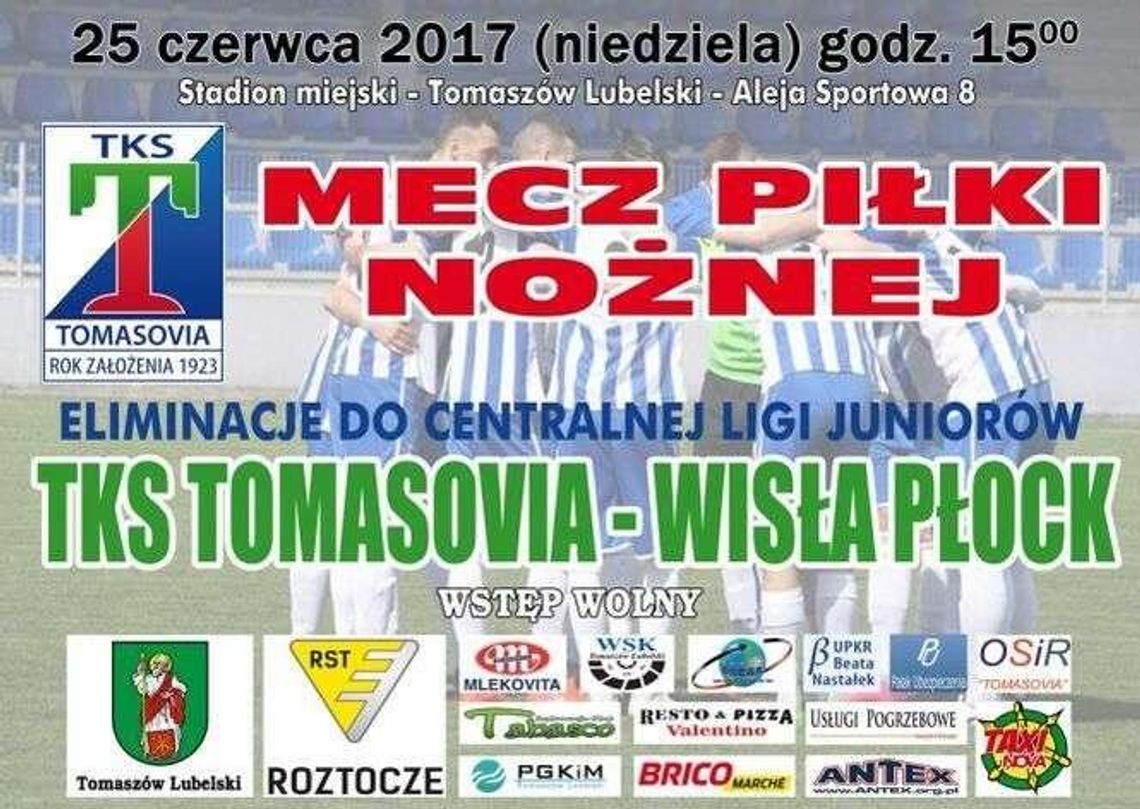 Tomasovia walczy o awans do Centralnej Ligi Juniorów