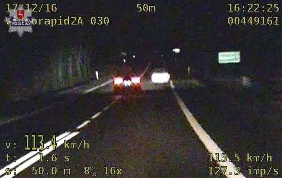 Tomaszów Lubelski: Słowak stracił prawo jazdy za szybką jazdę