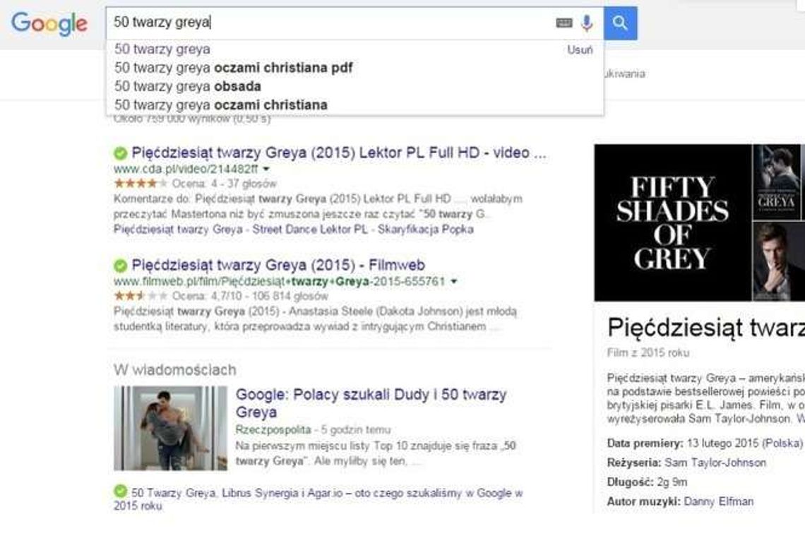 TOP 10: Czego szukaliśmy w Google w 2015 roku?