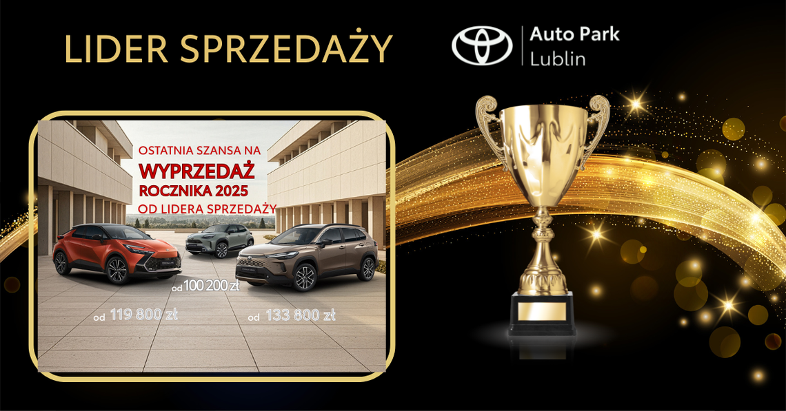 Toyota liderem sprzedaży w województwie lubelskim Toyota liderem sprzedaży w województwie lubelskim