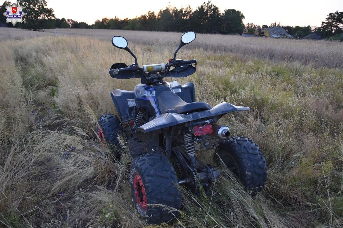Tragedia w Olszewnicy. Nie żyje 14-latek. Jechał quadem bez kasku i uprawnień Tragedia w Olszewnicy. Nie żyje 14-latek. Jechał quadem bez kasku i uprawnień