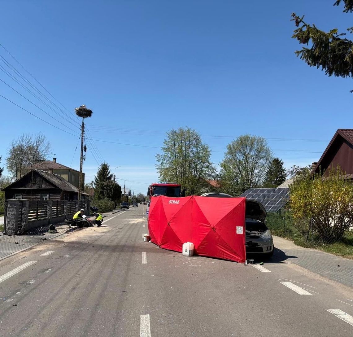 Tragiczna końcówka majówki. Na drodze zginął 28-letni motocyklista
