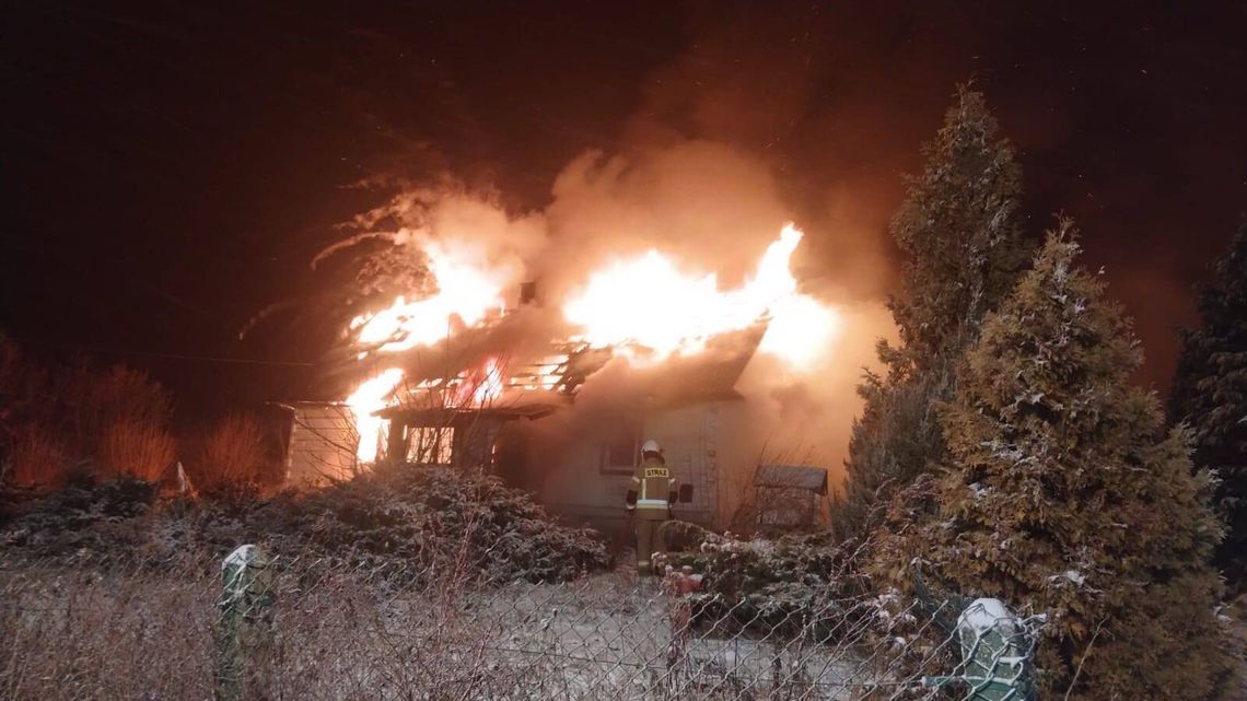 Tragiczny pożar w powiecie zamojskim. Nie żyje mężczyzna