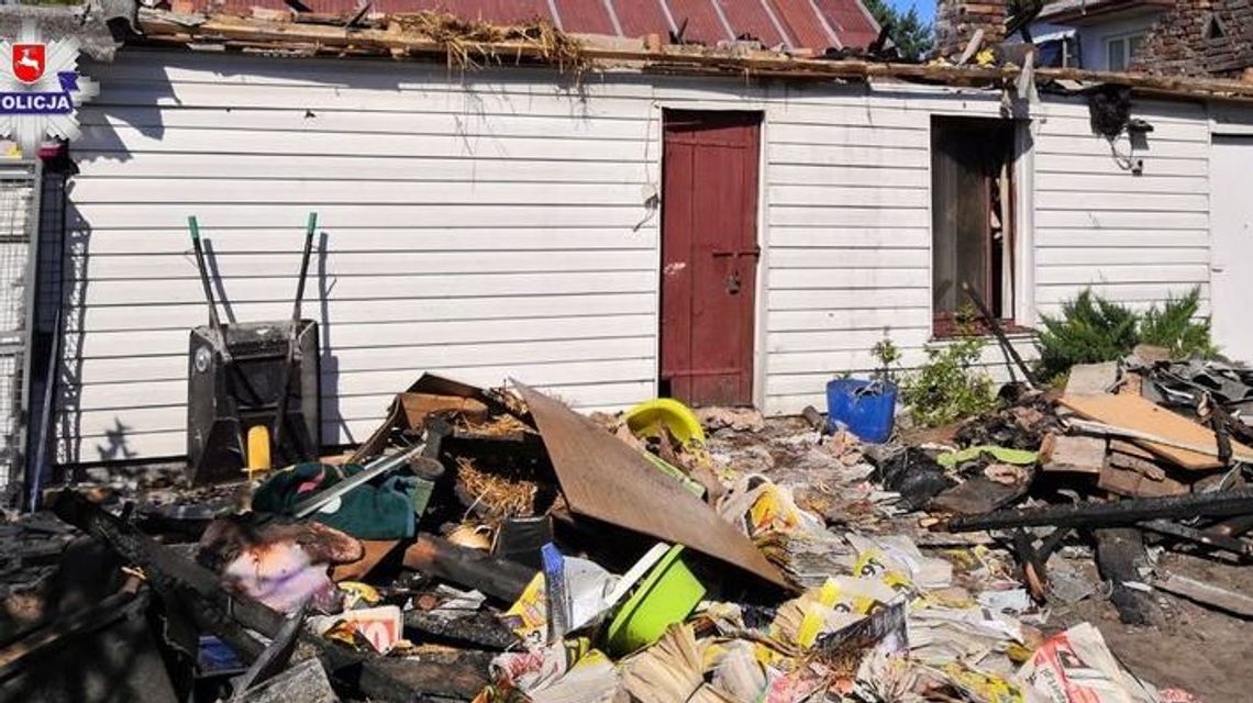 Tragiczny pożar w Woli Uhruskiej. Zginęła 83-letnia kobieta