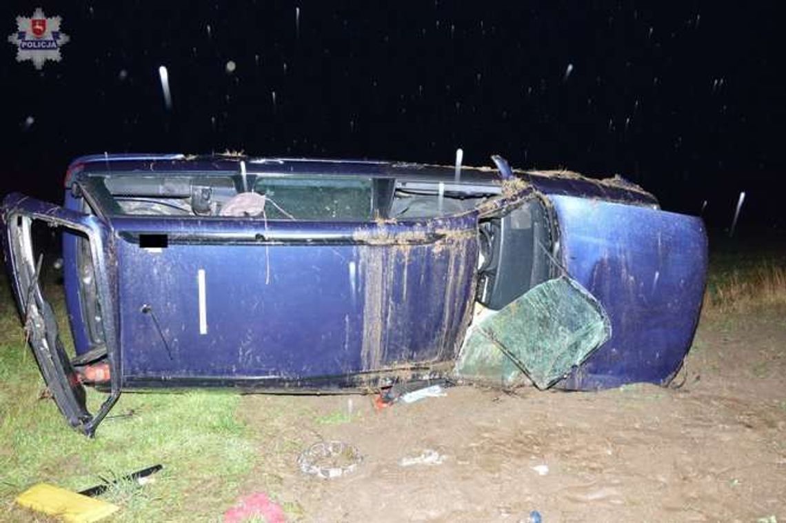 Tragiczny wypadek koło Wisznic: Kierowca wypadł z auta