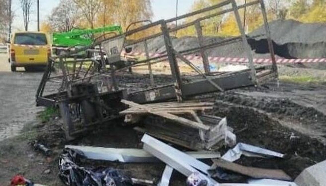 Tragiczny wypadek koło Zamościa. Dwaj mężczyźni spadli z wysokości ok. 15 metrów