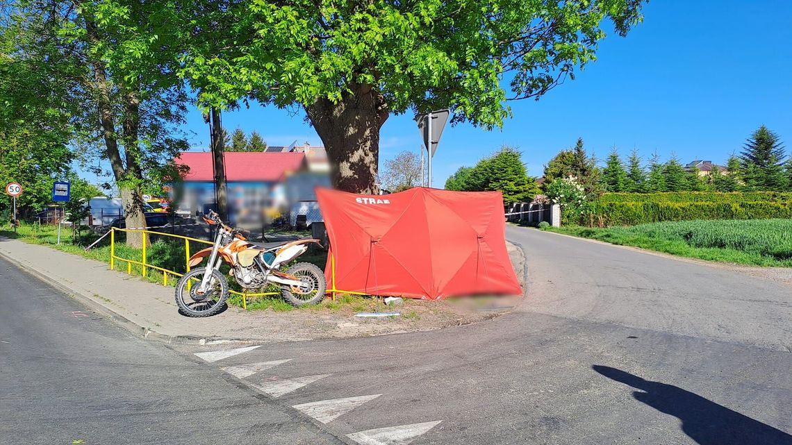 Tragiczny wypadek na motocyklu. Nie żyje 35-letni mężczyzna
