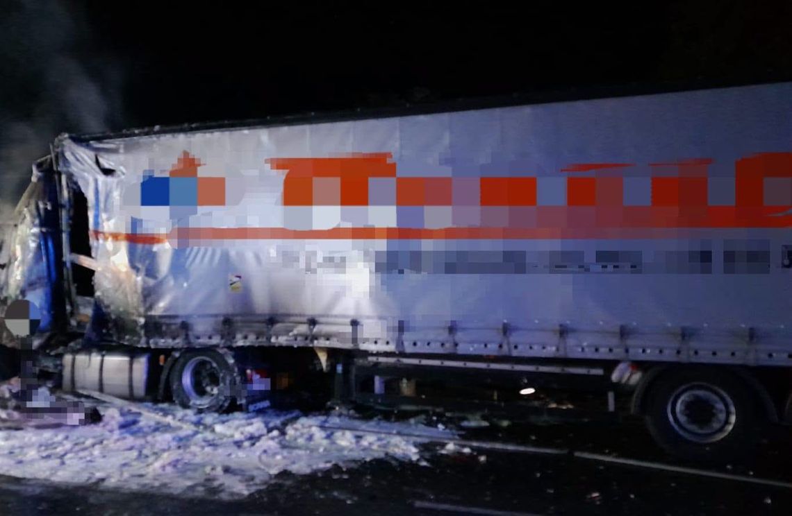 Tragiczny wypadek na obwodnicy Lublina. Zderzyły się dwa tiry