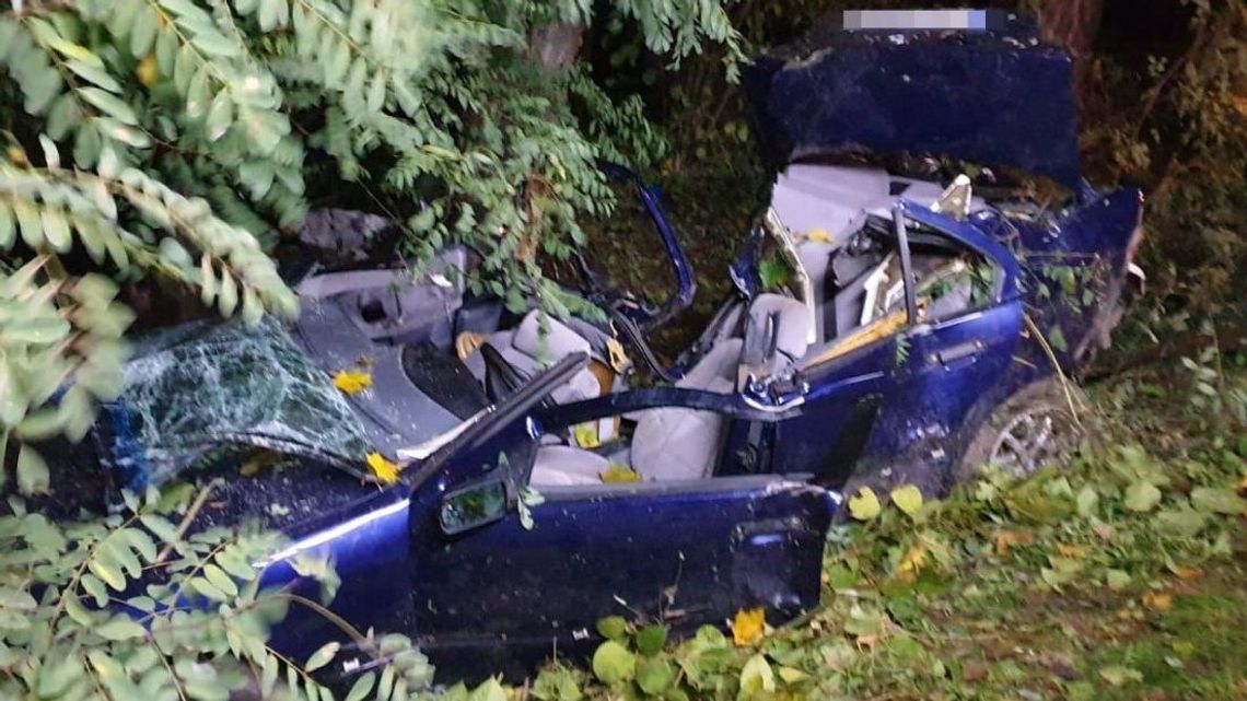 Tragiczny wypadek pod Lublinem. W BMW zginęły dwie osoby, w tym 15-latek